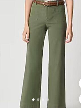 J.Crew Women's Green and Khaki Trousers